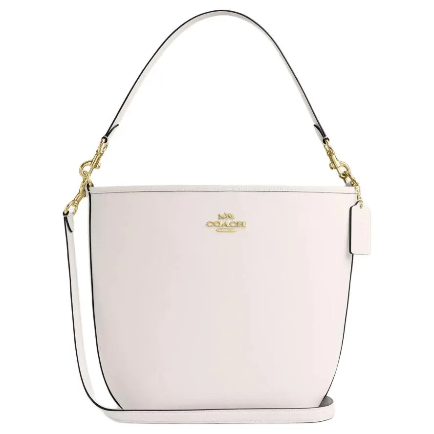 COACH City Leather Crossbody Bag, Shoulder Bag Large Women's Chalk