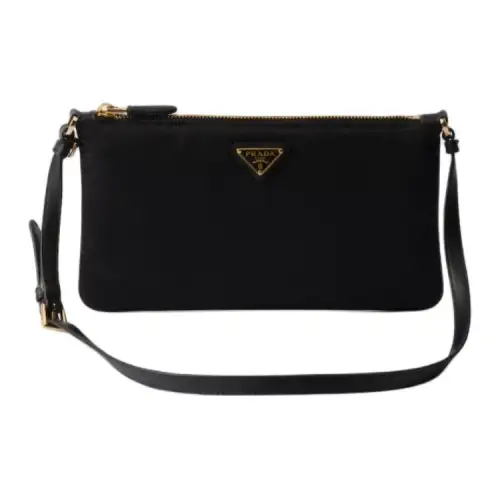 PRADA Re Nylon Recycled Nylon Shoulder Bag, Crossbody Bag Women's Black