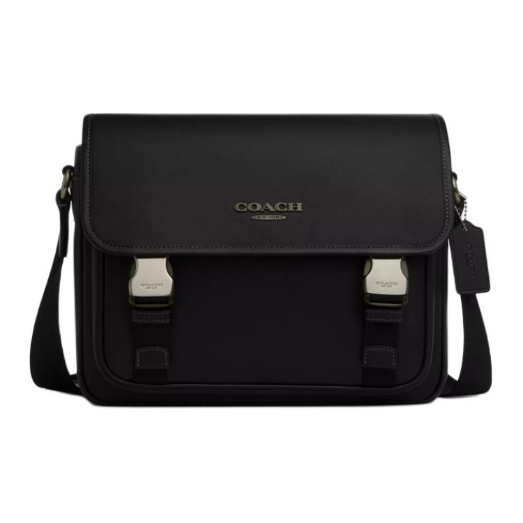 Мужская сумка COACH Racer Messenger 28 (черная)
