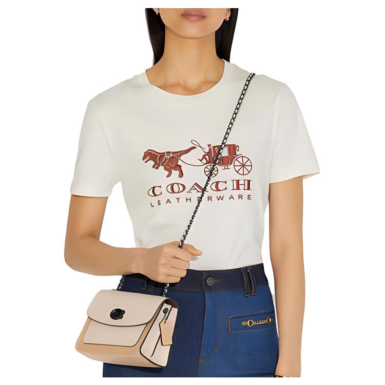 Женская сумка COACH (желтая) — фото 5