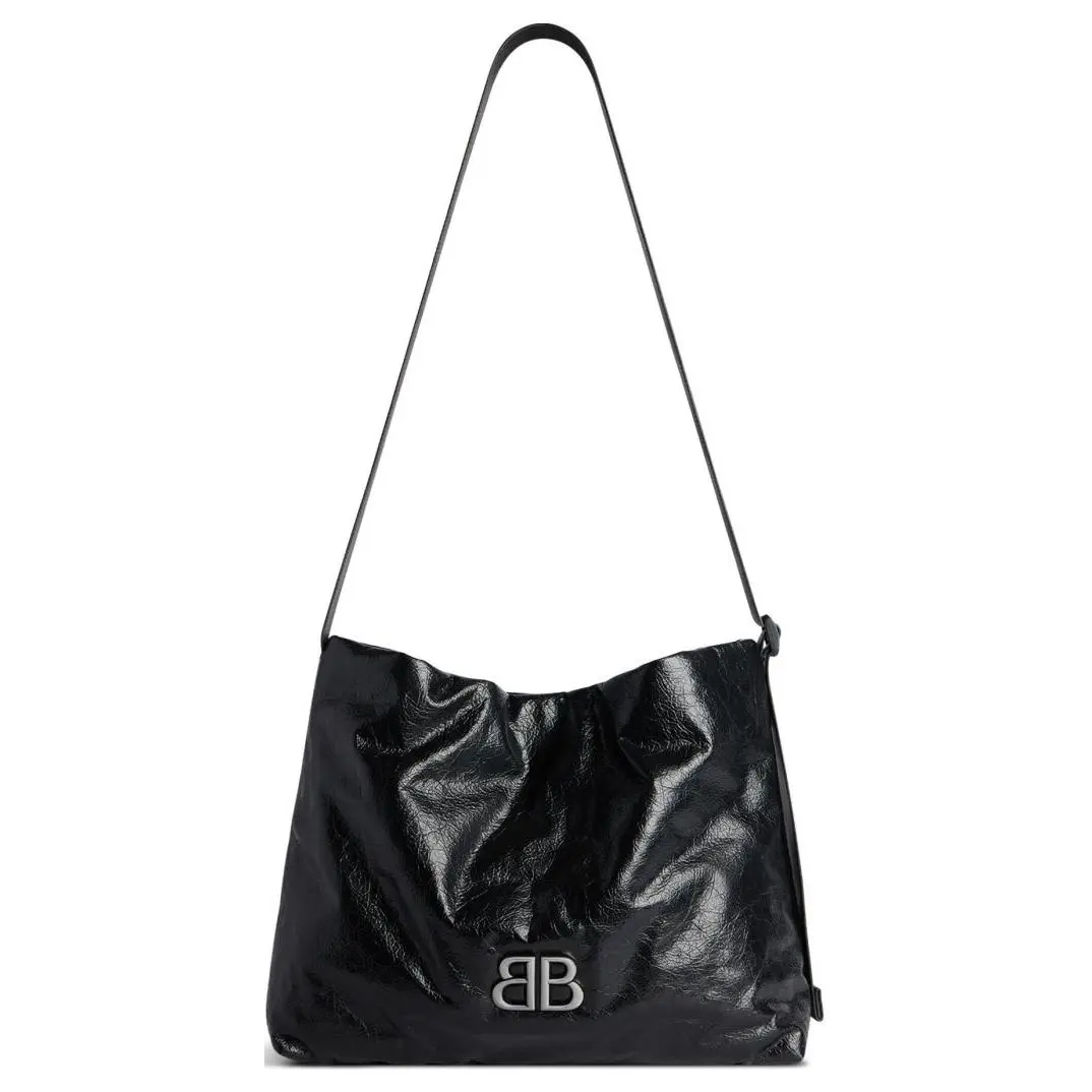 Balenciaga Fine Grained Cow Leather Hobo Bag, Handbag, Shoulder Bag Regular Women's Black