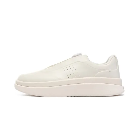 LI NING 1990 Anti Slip Wear Resistant Low Top Casual Shoes Women's Ecru