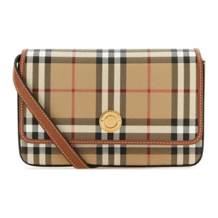 Женская сумка Burberry Hampshire (коричневая)