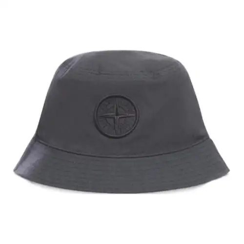 STONE ISLAND Logo Embroidered Bucket Hat