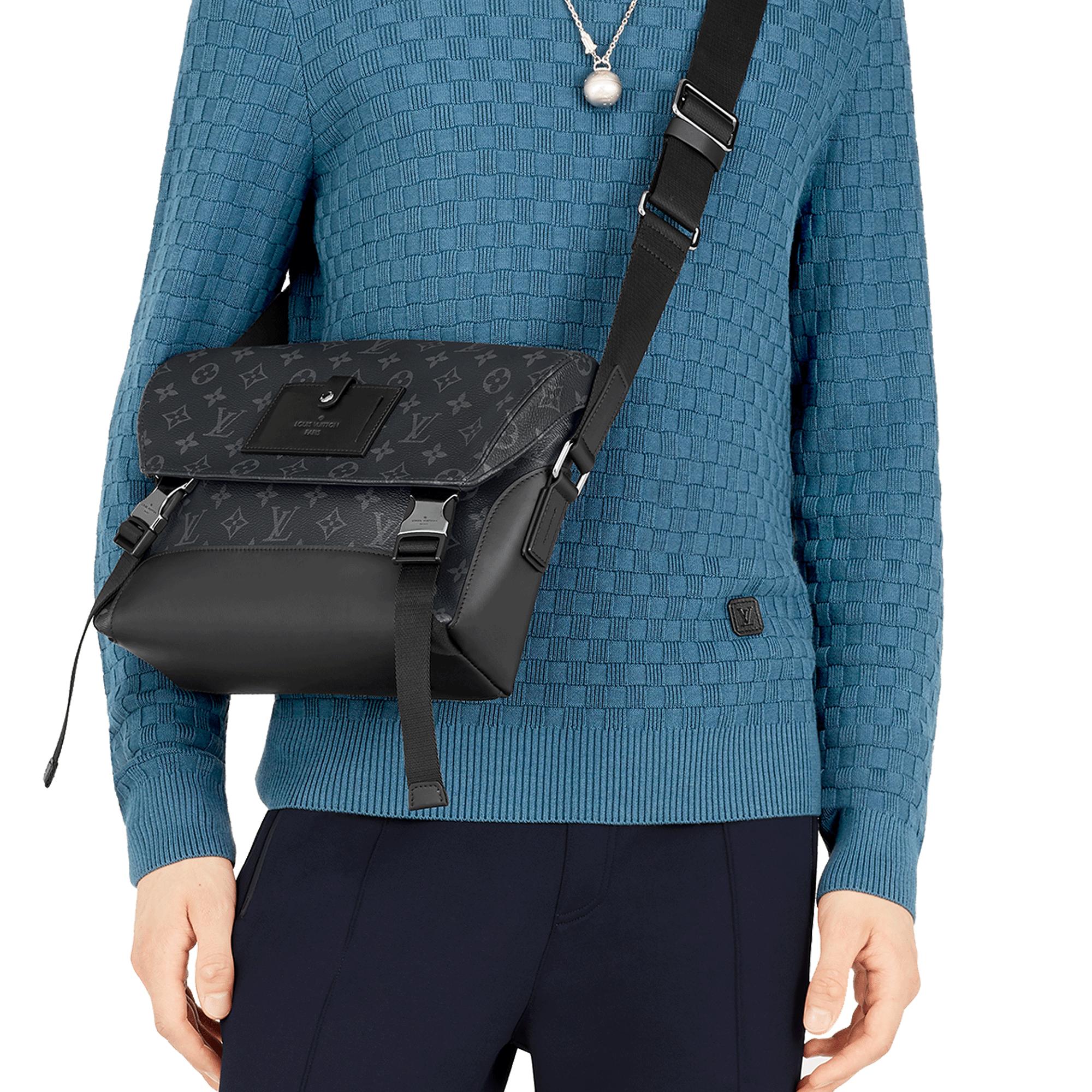 Мужская сумка Louis Vuitton Voyager (черная) — фото 7