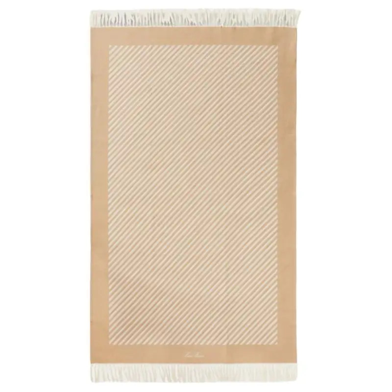 Loro Piana Cotton Knit Scarves Unisex Brown