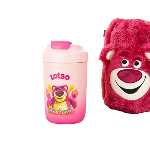 Disney Disney, glass, handheld strawberry, high quality thermos stainless steel, 510 ml