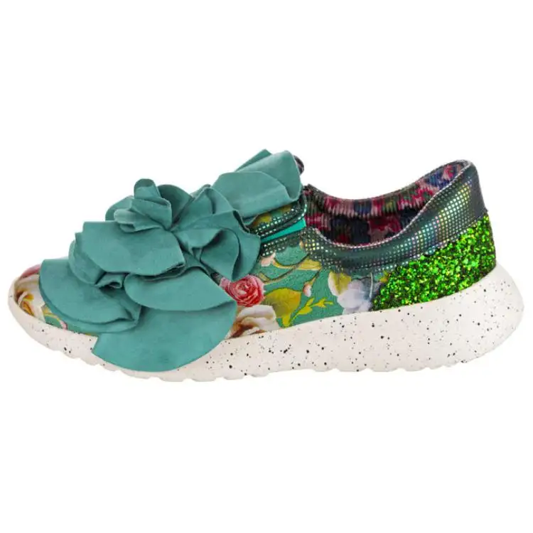 IRREGULAR CHOICE Pu Comfortable And Trendy Casual Shoes Women's Green