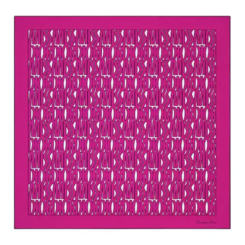 DIOR Silk Scarves Women's Fuchsia