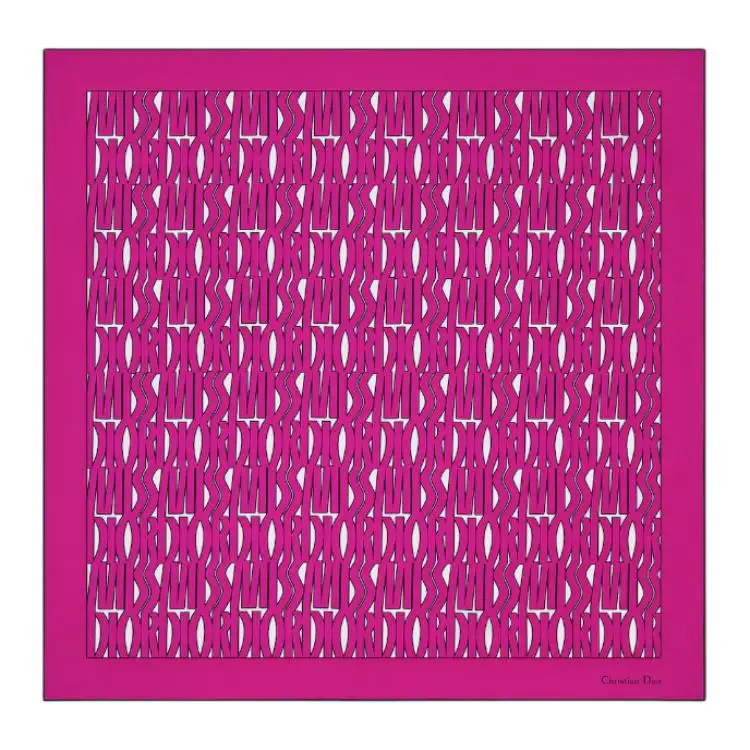 DIOR Silk Scarves Women's Fuchsia