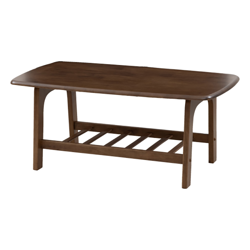 NITORI Japanese original design furniture living room simple wood solid wood style minimalist nostalgic double-layer coffee table small apartment coffee table Beta 120S coffee table coffee table