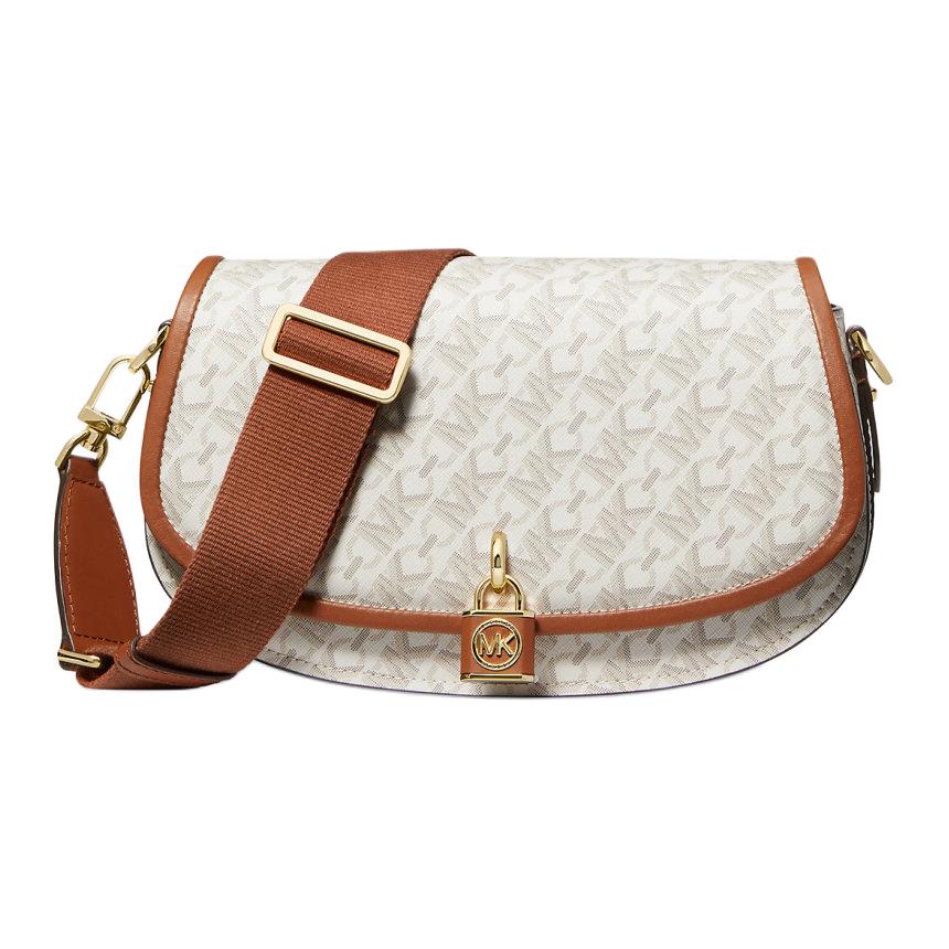 Женская сумка MICHAEL KORS MK Mila (бежевая)