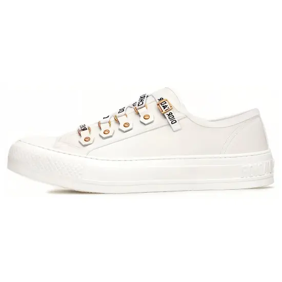 DIOR Walk'N'DIOR Low Top White Canvas Women's