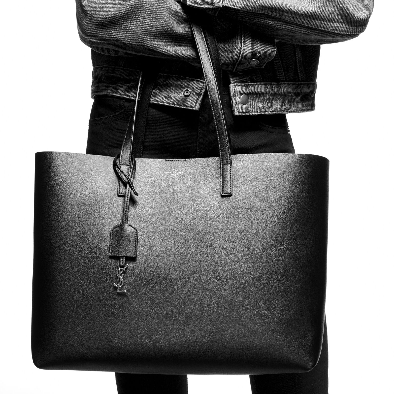 Женская сумка SAINT LAURENT YSL East/West Tote (красно-коричневая) — фото 6