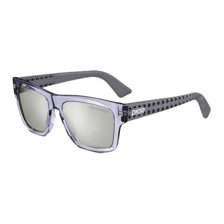 DIOR Acetate Nylon Square Sunglasses Men's Purple