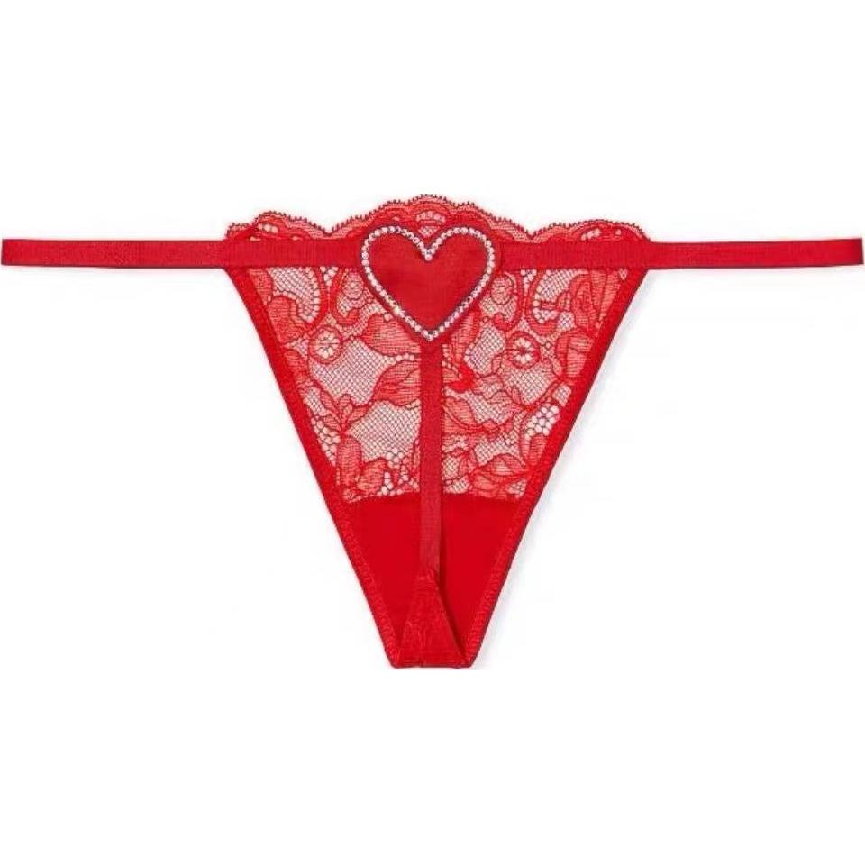 Женские трусы Victoria's Secret Thong (красные)