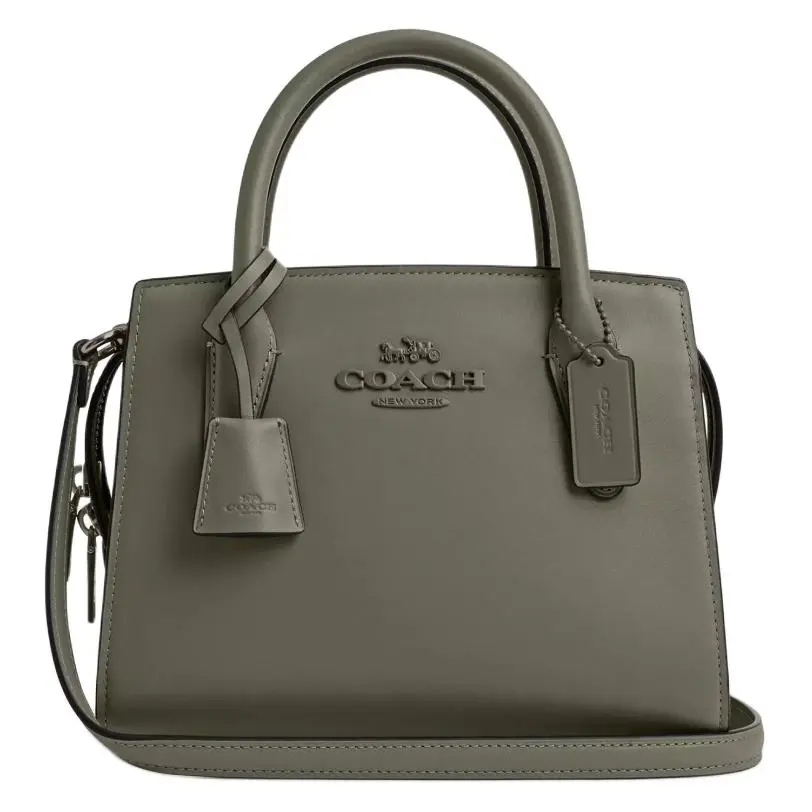 COACH ANDREA CARRYALL Refined Calfskin Handbags Small Women's Army Green