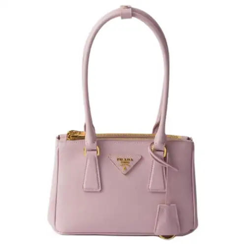 PRADA Saffiano Leather Handbag, Shoulder Bag Mini Women's Snowflake Gypsum Fibrosum Pink