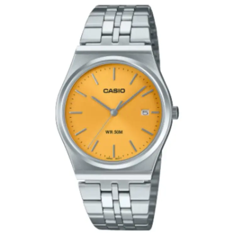 CASIO Men Standard Series Yellow Watch MTP-B145D-9AV