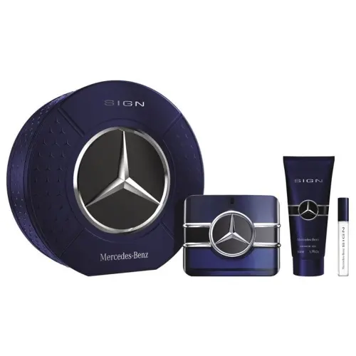 Mercedes Benz, perfume, gift box, set, shower gel, 100 ml, 10 ml, 50 ml