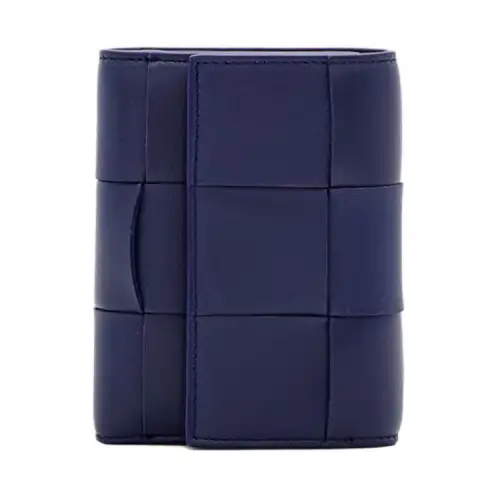 Bottega Veneta Lambskin Wallet Women's Blue