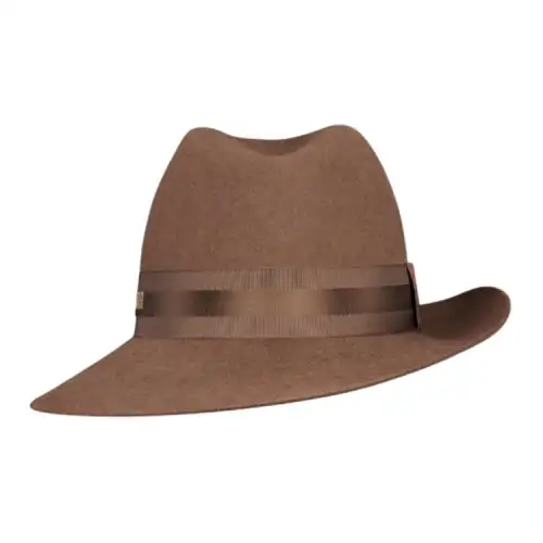 DIOR Rabbit Fur Felt Hats & Caps Women's Brown