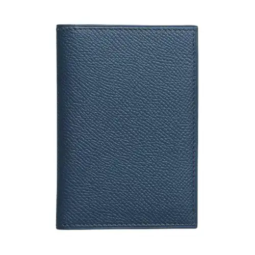 HERMES MC² Euclide Epsom Calfskin Card Holder Men's 7U Navy