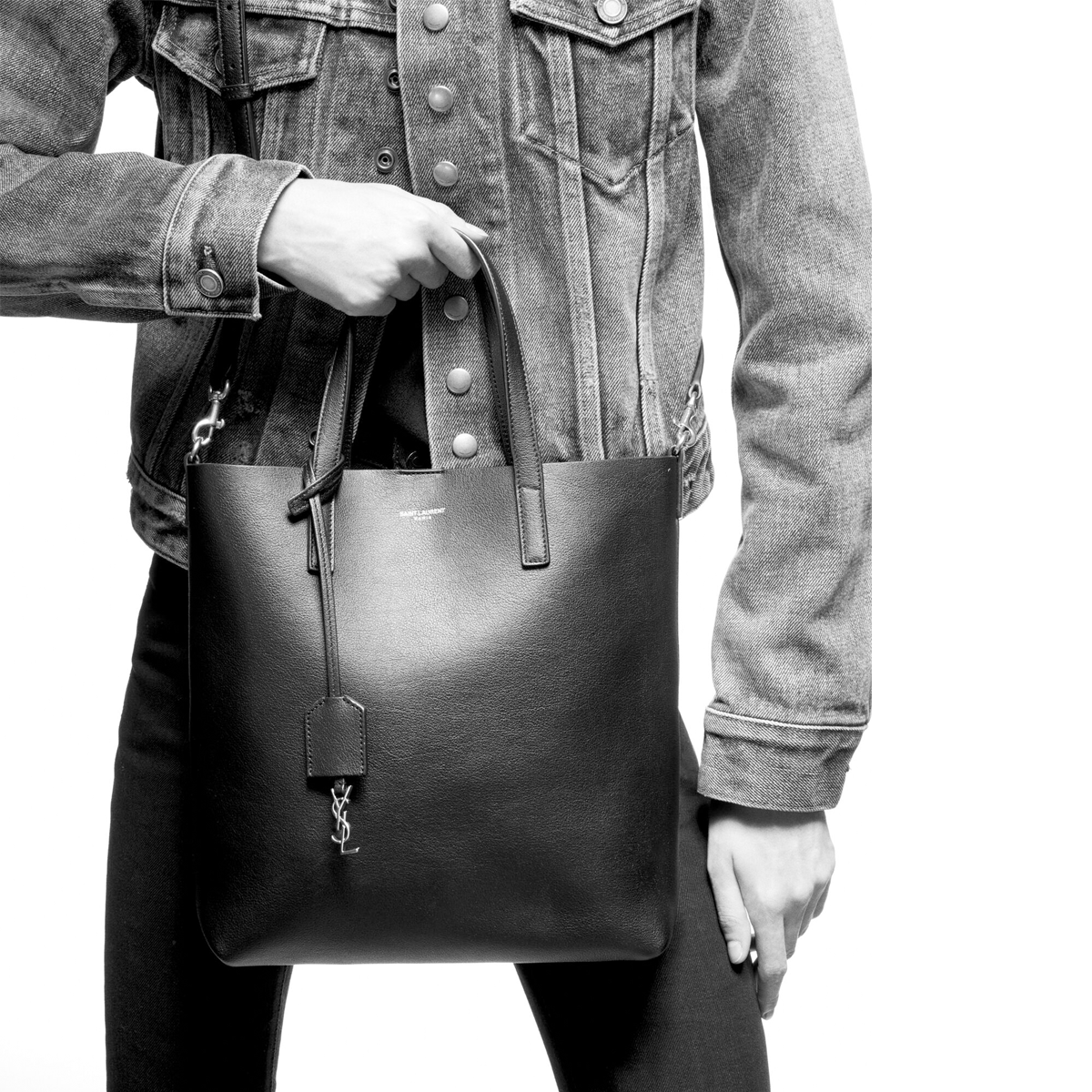 Женская сумка SAINT LAURENT (черная) — фото 7