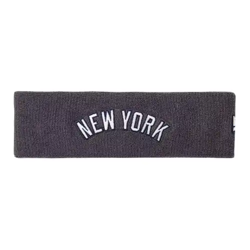 New Era Letter logo design cotton polyester fiber diene elastic fiber spandex hair tie unisex couple style gray