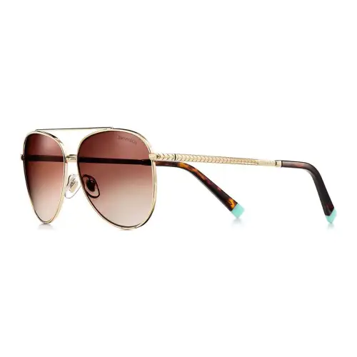 TIFFANY & CO. Aviator Sunglasses Unisex Gold