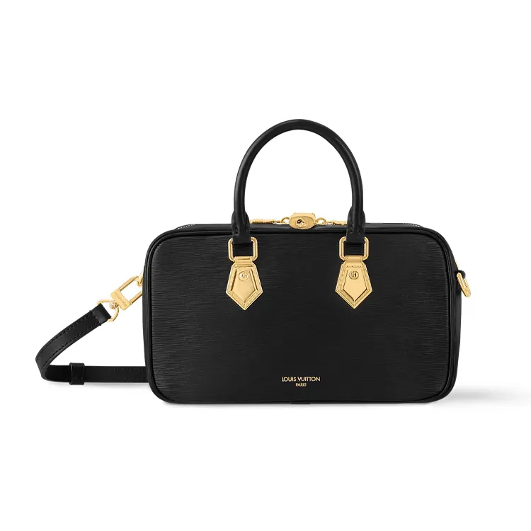 LOUIS VUITTON Voltaire Calfskin Shoulder Bag, Crossbody Bag, Handbag Women's Black