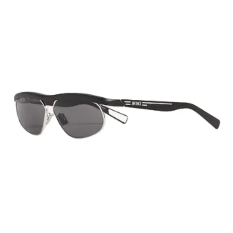 DIOR Metal Acetate Irregular Shape Sunglasses Men's Black