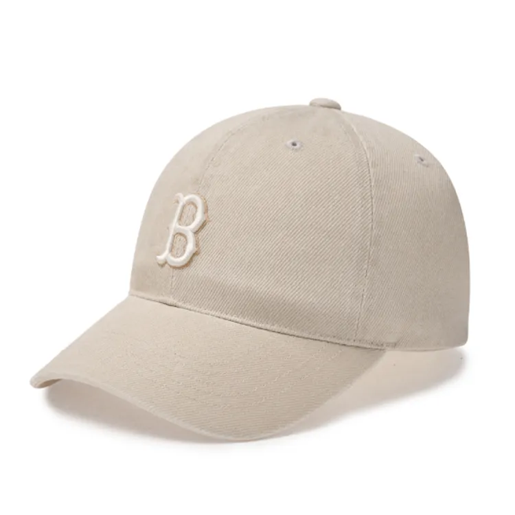 MLB Cotton Baseball Caps Unisex Light Beige