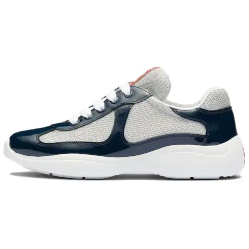 PRADA America's Cup Fabric Low top Casual Shoes Women's Royal Blue