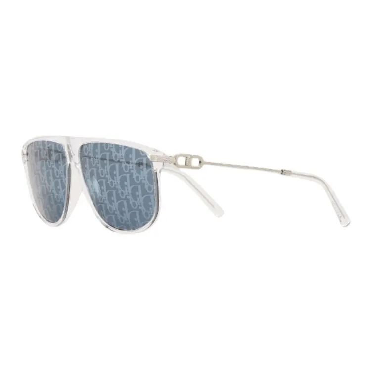 DIOR Acetate Metal Aviator Sunglasses Men's Silver
