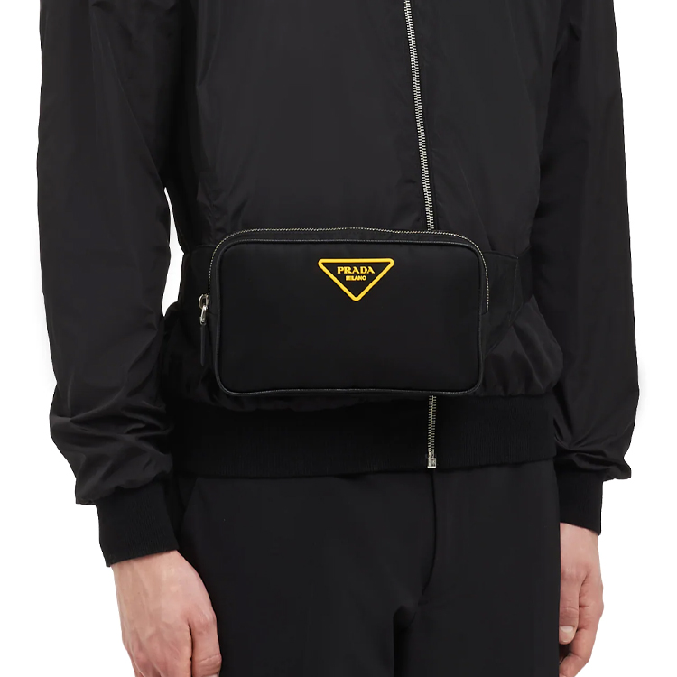 Мужская сумка Prada Saffiano (черная) — фото 4