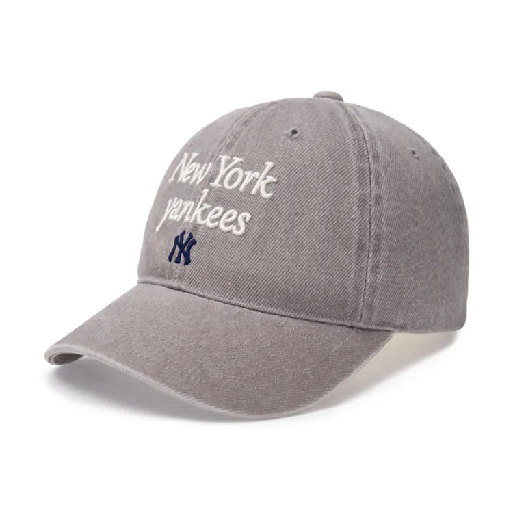 MLB New York Yankees Cotton Baseball Caps Unisex Gray