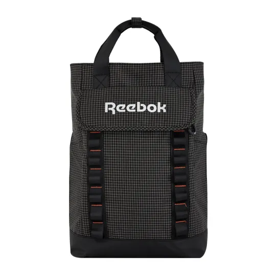 Reebok Fabric Backpack Sports Bag Medium Unisex Black/Green