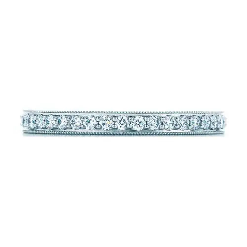 TIFFANY & CO. Platinum, Diamond Rings Women's Silver