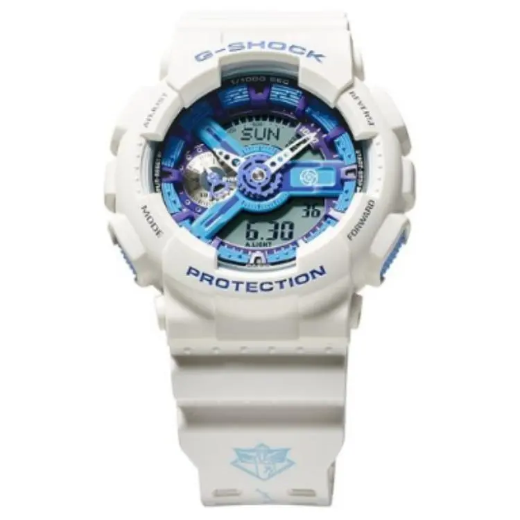 CASIO Men Liquid Crystal/Analog Dual Display Series Blue Watch