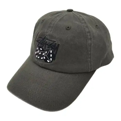 Stussy Cotton Baseball Caps Unisex Gray