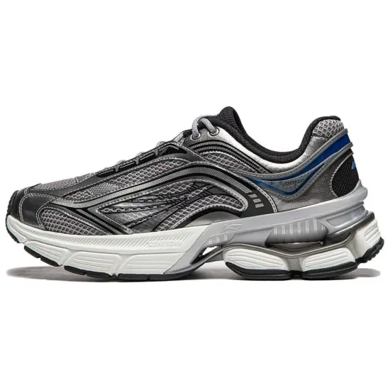 LiNing Aurora RENEW Anti Slip And Wear Resistant Support Height Increasing Low Top Casual Shoes Men's Gray