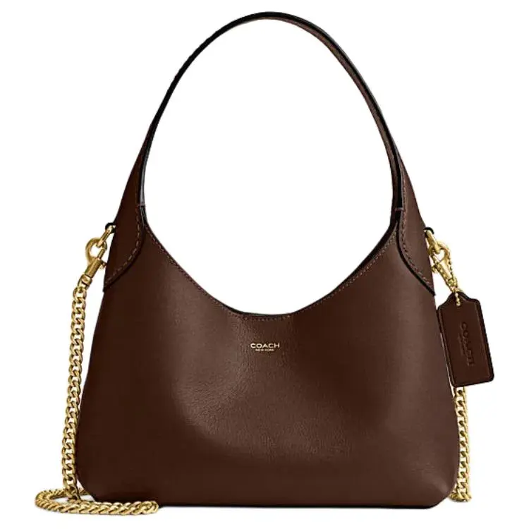 COACH Brooklyn Cow Leather Crossbody One Shoulder Handbag Mini Women's Maple Leaf