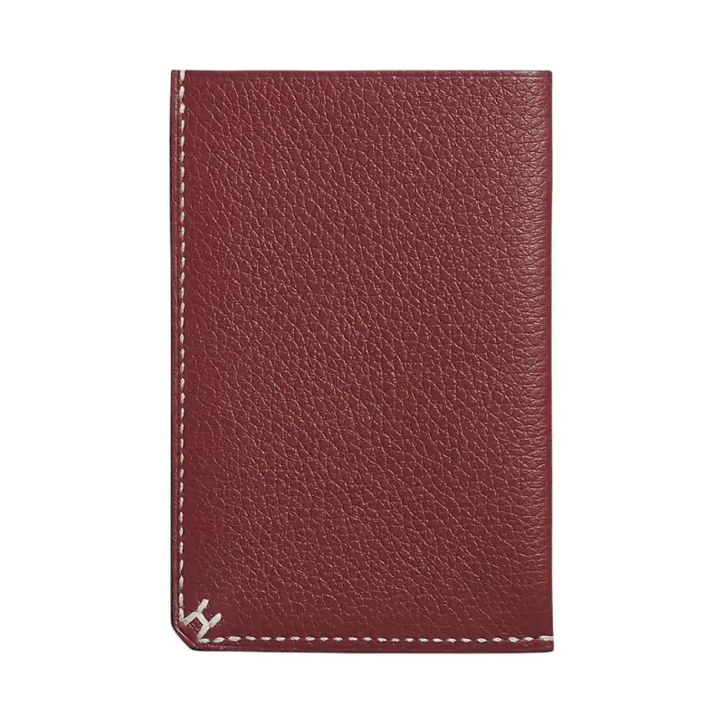HERMES H Sellier Evercolor Calfskin Card Holder Women's 55 Rouge H Hermes Red