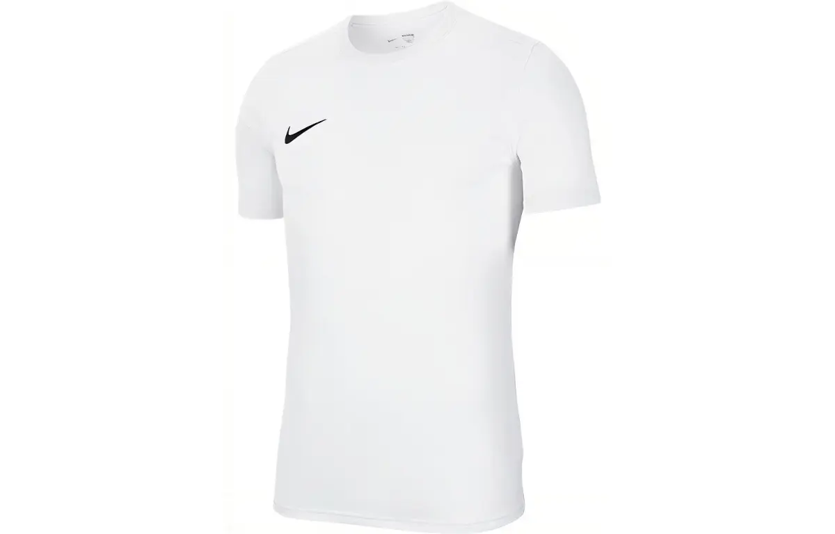 Nike T-Shirts Men's White Crew Neck Moderate Straight Fit