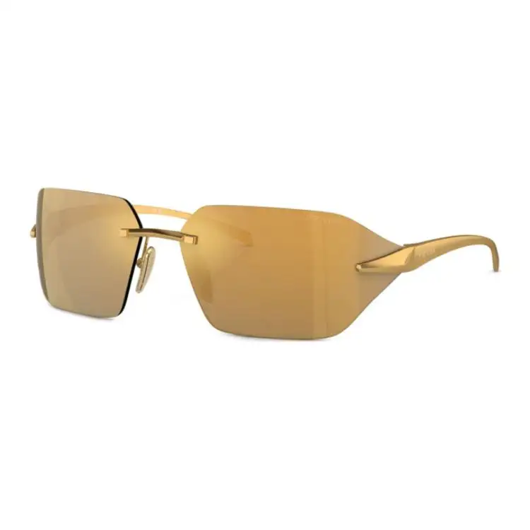 PRADA Eyewear Logo engraved Frameless Sunglasses