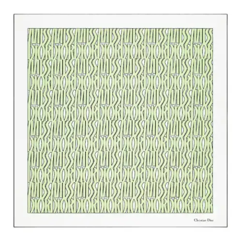 DIOR Silk Scarves Women's Light Green