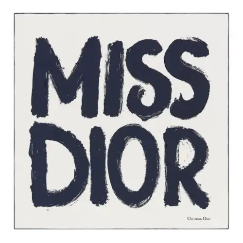 DIOR Silk Scarves Women's Marine Blue