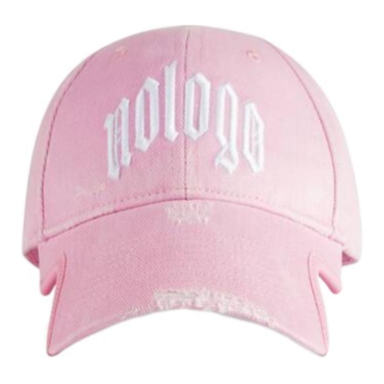 Мужская кепка Balenciaga Logo (розовая)