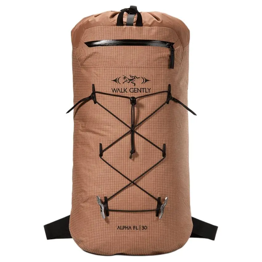 Arc'teryx WALK GENTLY Outdoor Mountaineering Bag Backpack Nylon Cedar Brown Unisex